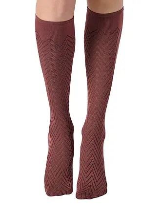 OROBLU | Kniestrümpfe TWEED 40 cacao 3 | 
